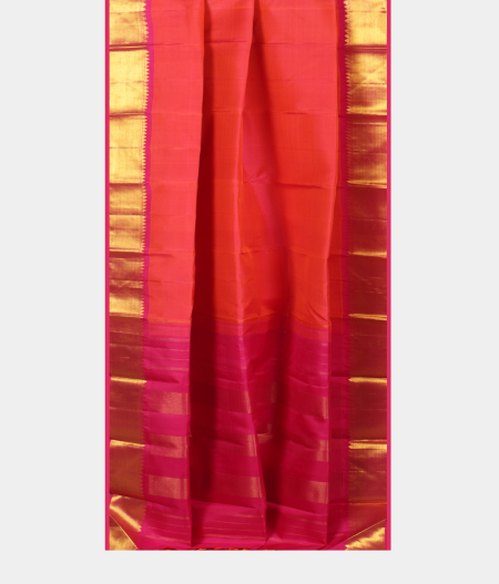 Pinkish Orange Handwoven Kanjivaram Silk Saree T2248212