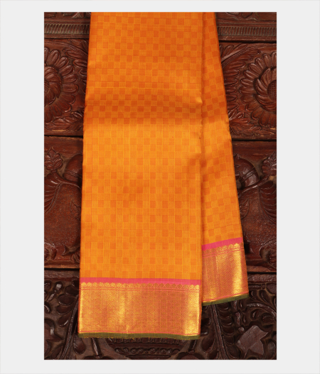 Yellow Handwoven Kanjivaram Silk Saree T217879-image