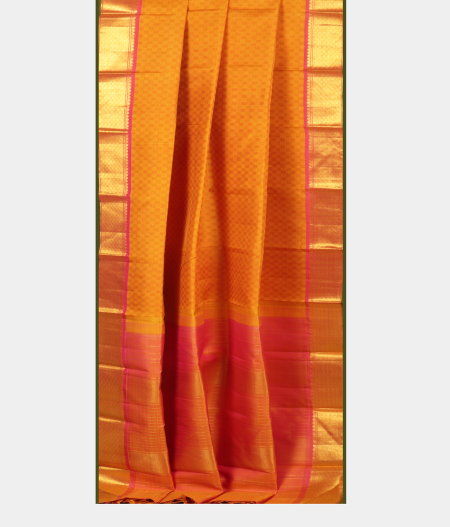 Yellow Handwoven Kanjivaram Silk Saree T2178792