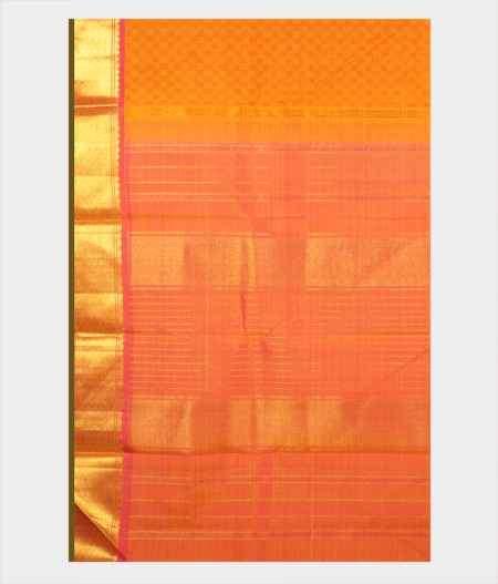 Yellow Handwoven Kanjivaram Silk Saree T2178794
