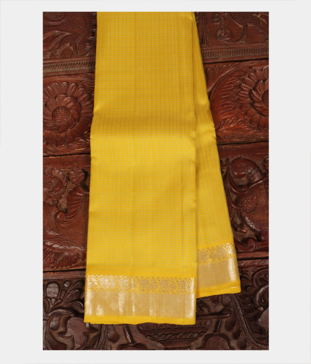 Yellowish Green Handwoven Kanjivaram Silk Saree T227454 -image