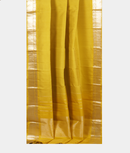 Yellowish Green Handwoven Kanjivaram Silk Saree T227454 2
