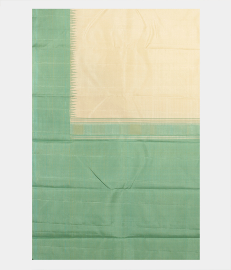 Cream Handwoven Kanjivaram Silk Saree T2097634