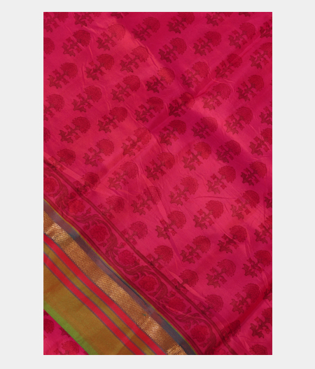 Pink Printed Silk Saree T166697-image