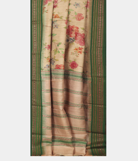 Beige Vidarbha Tussar Saree T2273662