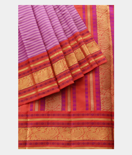 Purple Handwoven Kanjivaram Silk Saree  T2152692