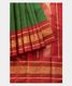 Bottle Green Handwoven Kanjivaram Silk Saree T2052222