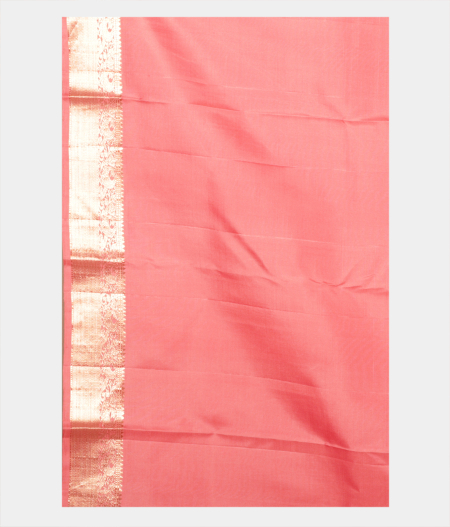 Salmon Pink Handwoven Kanjivaram Silk Saree T2180533