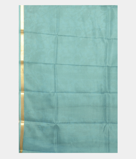 Light Blue Printed Silk Saree T162622 A3