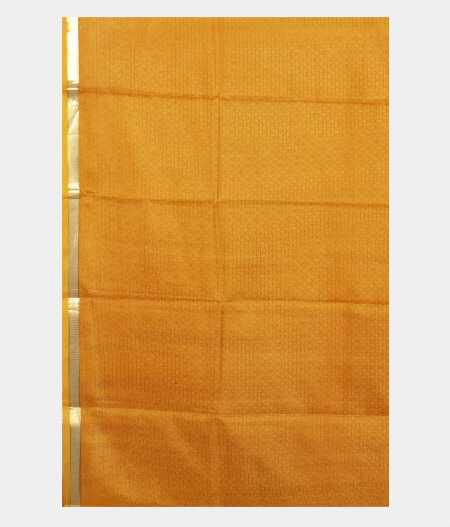 Yellow Printed Silk Saree T162622 F3