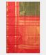 Bottle Green Handwoven Kanjivaram Silk Saree T2076294