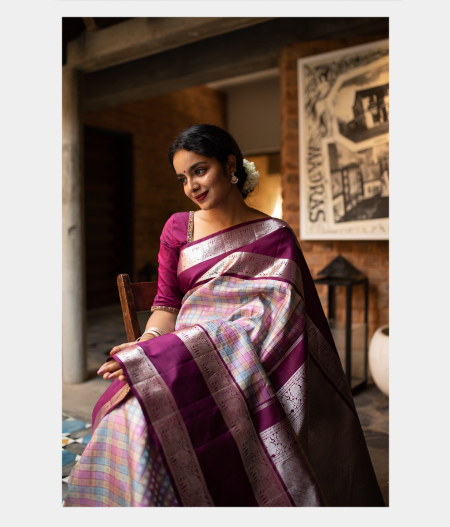 Multicolour Handwoven Kanjivaram Silk Saree T229212-image