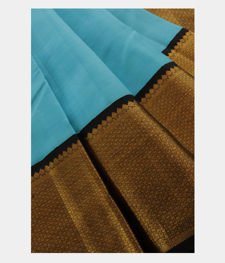 Light Blue Handwoven Kanjivaram Silk Saree T2180253