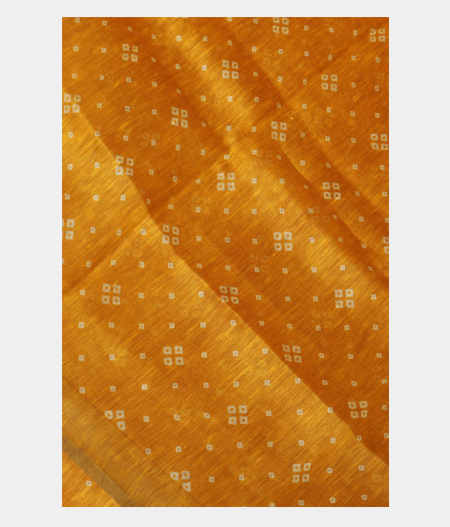 Yellow Linen Printed Saree T228512-image