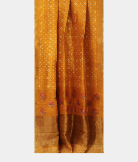 yellow-linen-printed-saree-t228512-t228512-b