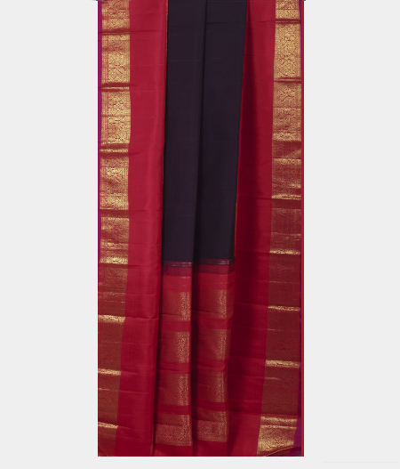 Purple Handwoven Kanjivaram Silk Saree T2231574