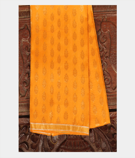 Yellow Handwoven Kanjivaram Silk Blouse T41647-image