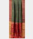 Bottle Green Printed Raw Silk Saree T2145012