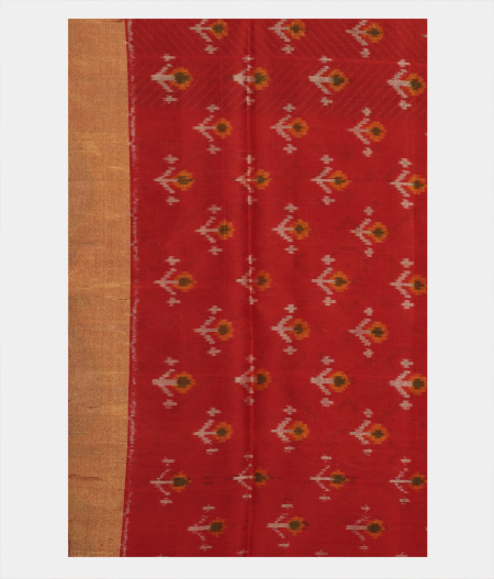 Bottle Green Printed Raw Silk Saree T2145013