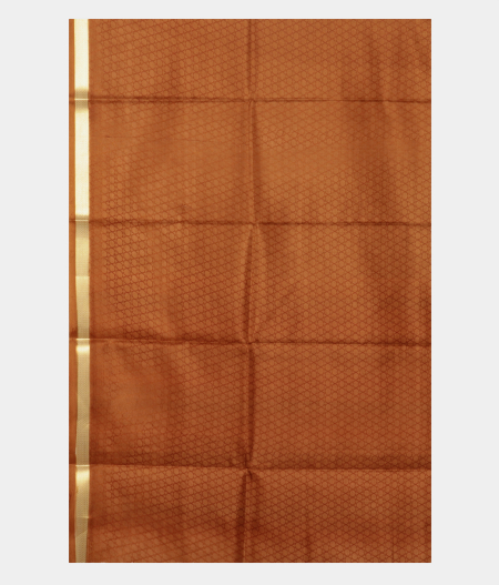 Brown Printed Silk Saree T162622 K3