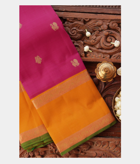 Pink Handwoven Kanjivaram Silk Saree T227178-image