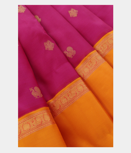 Pink Handwoven Kanjivaram Silk Saree T2271783