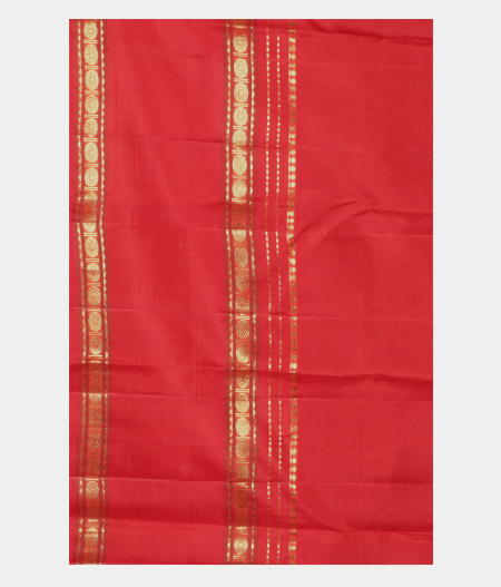 Lime Green Handwoven Kanjivaram Silk Saree T1877805