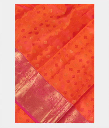 Orange Soft Silk Saree T227769-image