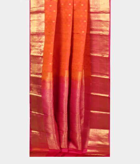 Orange Soft Silk Saree T2277692