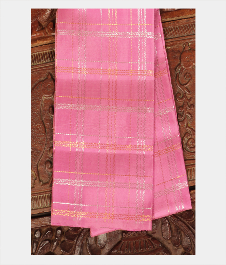 Pink Handwoven Kanjivaram Silk Blouse T209720-image