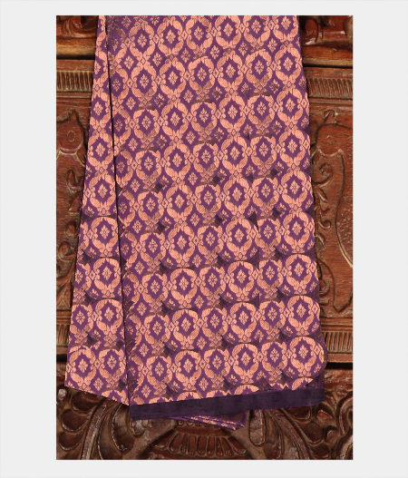 Purple Handwoven Kanjivaram Silk Blouse T82063-image