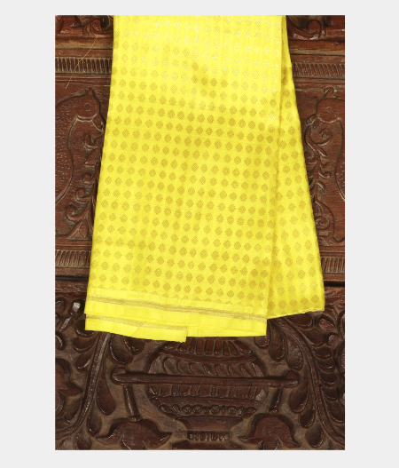 Yellow Handwoven Kanjivaram Silk Blouse T107551-image