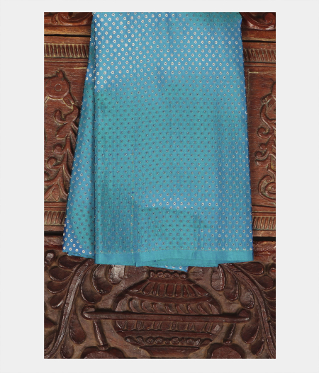 Blue Handwoven Kanjivaram Silk Blouse T221191-image