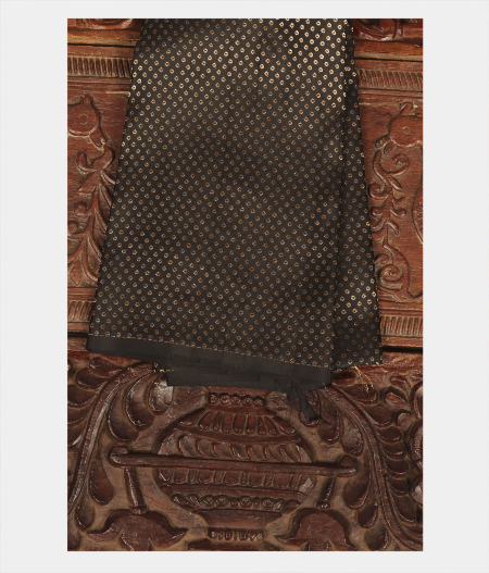 Black Handwoven Kanjivaram Silk Blouse T201650-image