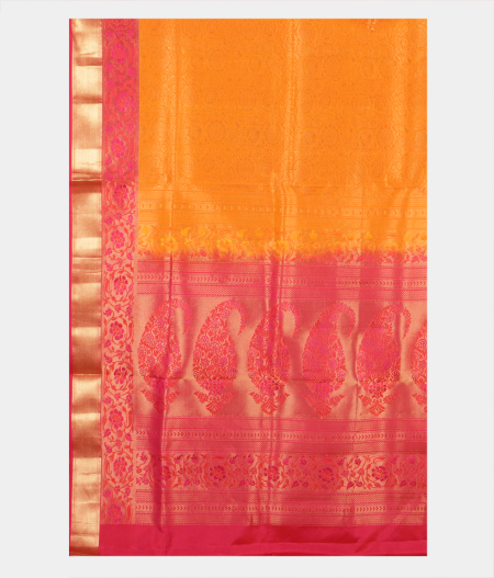 Yellow Soft Silk Saree T2246794