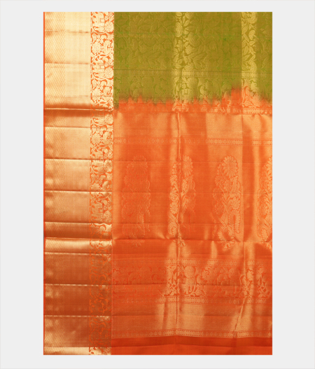 Green Soft Silk Saree T2139694