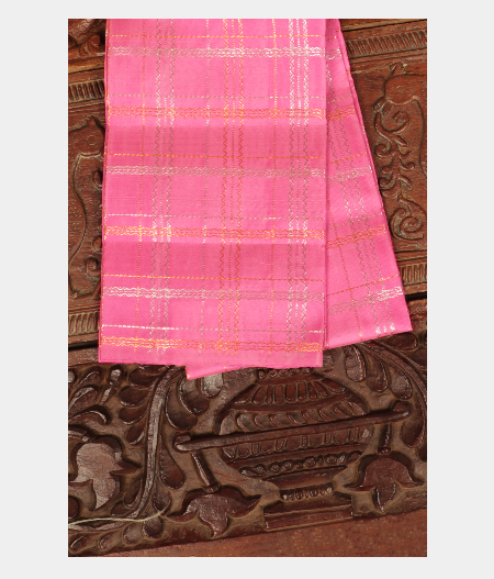 Pink Handwoven Kanjivaram Silk Blouse T139056-image