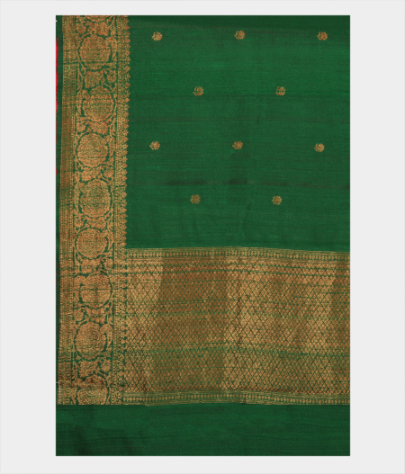 Green Banaras Tussar Saree  T2279904