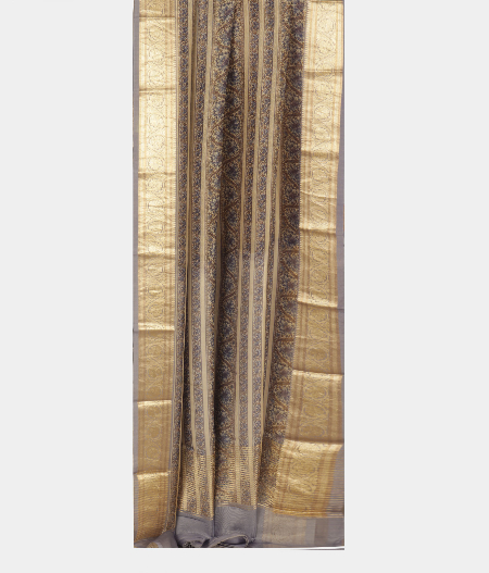 Off White Kora Organza Printed Saree T2275662