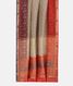 Off White Kora Organza Printed Saree T2280712