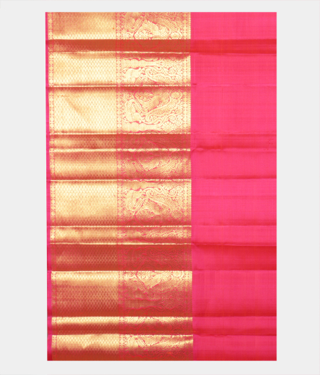 Yellow Handwoven Kanjivaram Silk Pavadai T2288342