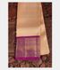 Beige Handwoven Kanjivaram Silk Kids Pavadai T2288261