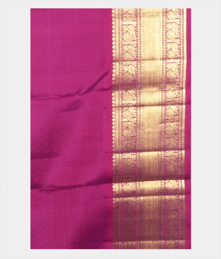 Beige Handwoven Kanjivaram Silk Kids Pavadai T2288262
