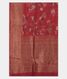 Red Tussar Printed Saree T2286454