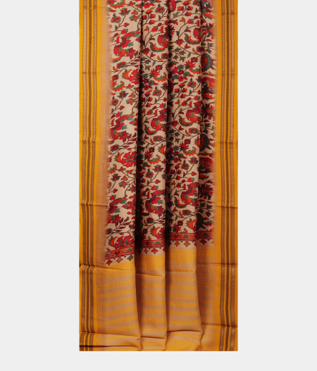 Beige Vidarbha Tussar Saree T2273722