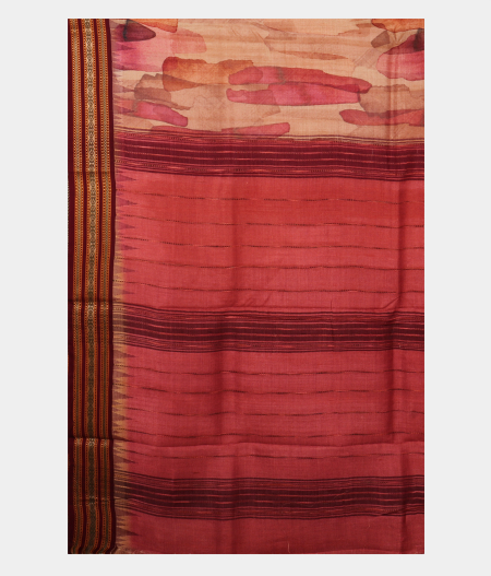 Beige Vidarbha Tussar Saree T2273634