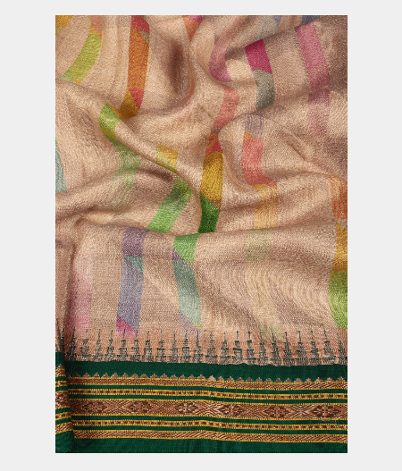 Beige Vidarbha Tussar Saree T2273495