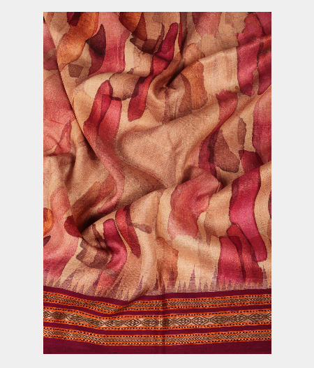 Beige Vidarbha Tussar Saree T2273635