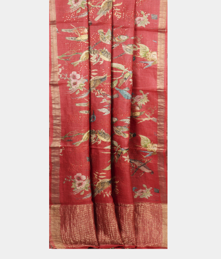 red-tussar-embroidery-saree-t219371-t219371-b