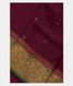 Burgundy Banaras Organza Saree T1843161